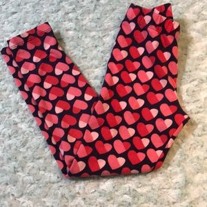 Gymboree heart print leggings